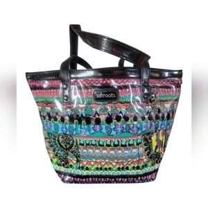 Sakroots Artist Circle Clear Fun Vinyl Summer Multicolor Tote Bag